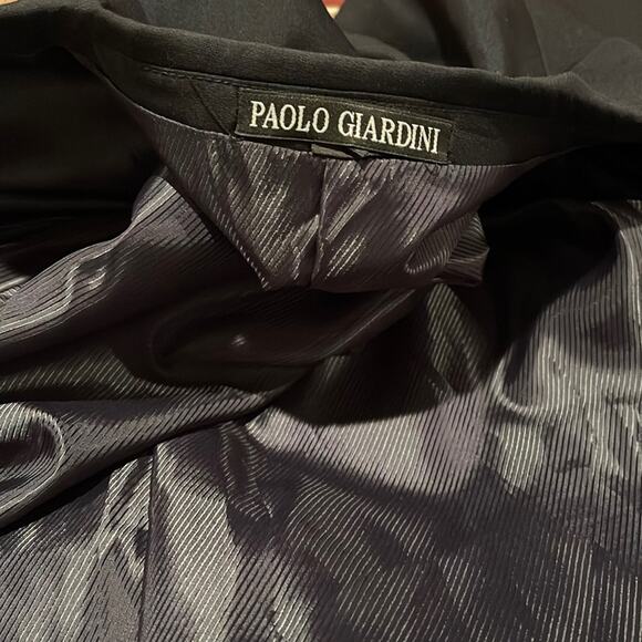 Paolo Giardini Men’s Wool Blazer Sport Coat Jacket Black 3 Buttons Size 38R - Picture 9 of 13
